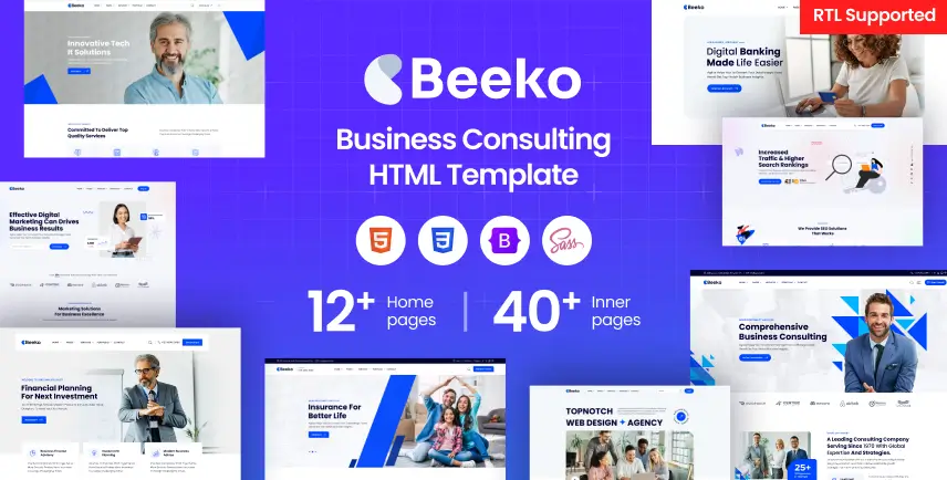 Beeko – Business Consulting HTML Template + RTL