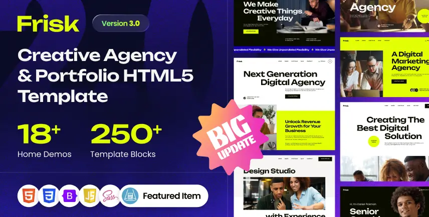Frisk – Creative Agency & Portfolio Template
