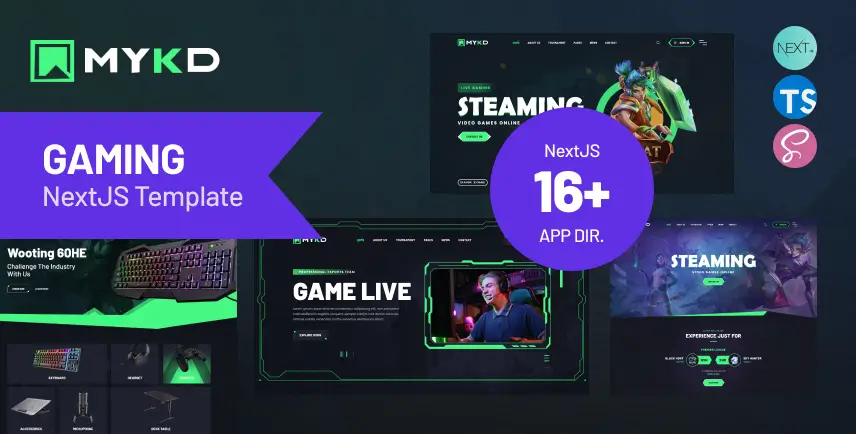 MYKD – eSports and Gaming NFT NextJS Template