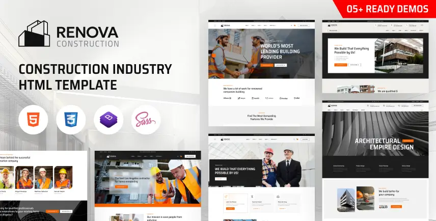 Renova – Construction Industry HTML Template