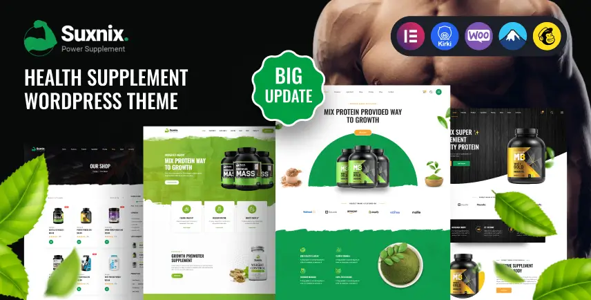 Suxnix – Health Supplement WordPress Theme